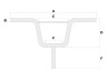 Stuur Tomos 2L / 3L / 4L met stuurpen sport model chroom  thumb extra